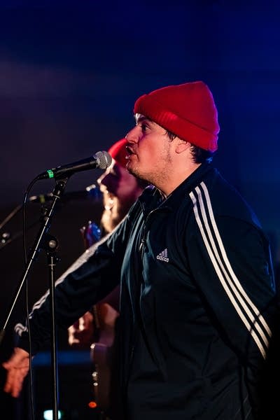 band performing on stage