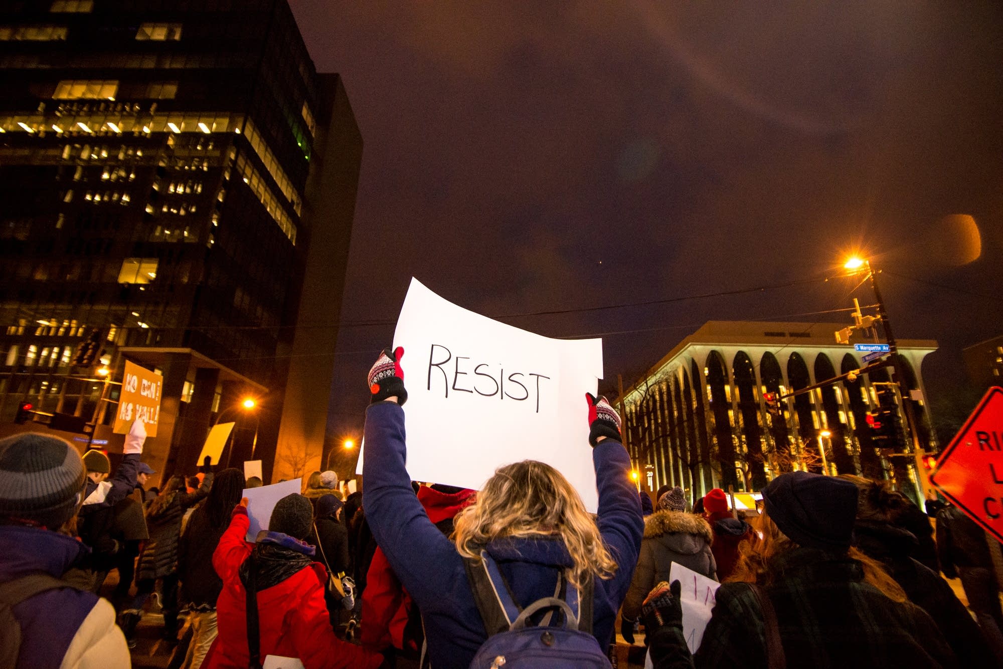 Some 5,000 people protested the president recently.