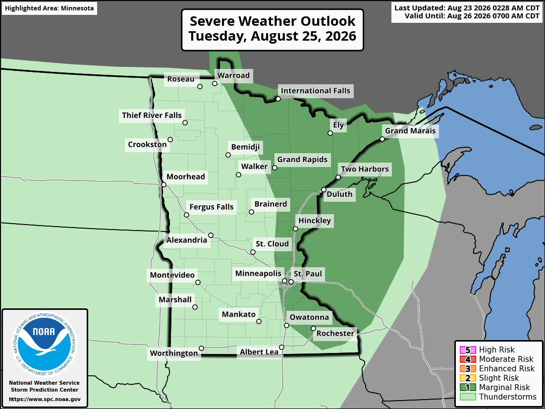Severe weather threat for Tuesday