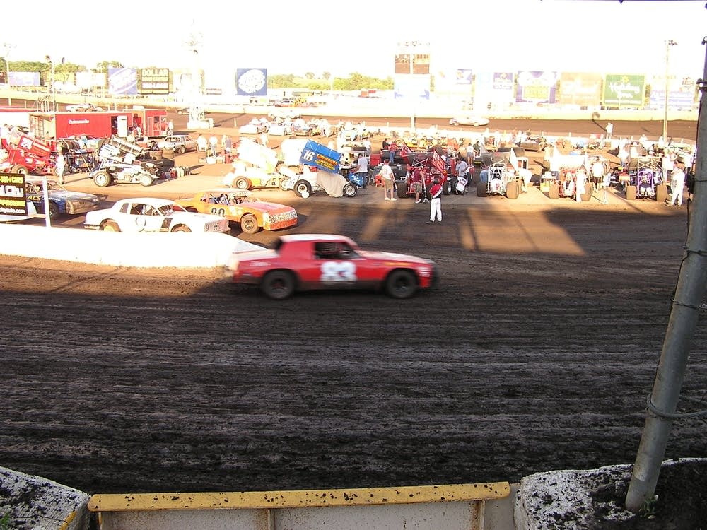 Stock cars race at local track