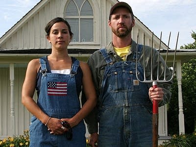 At the American Gothic House