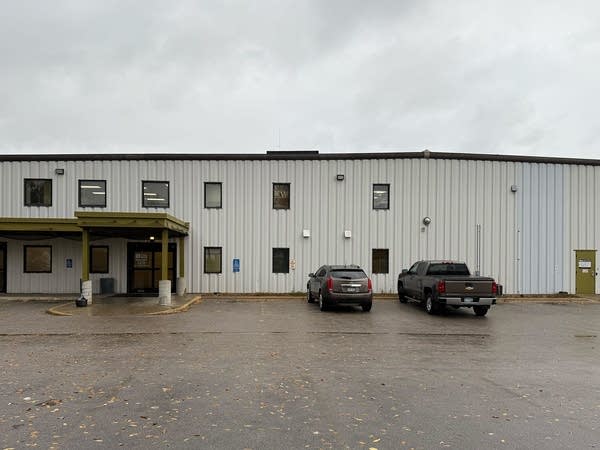 The exterior of a warehouse.