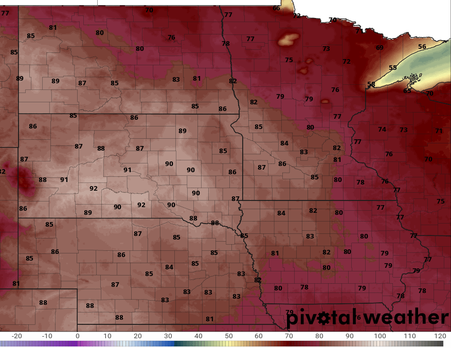 Even warmer today and tomorrow; storms possible Thursday