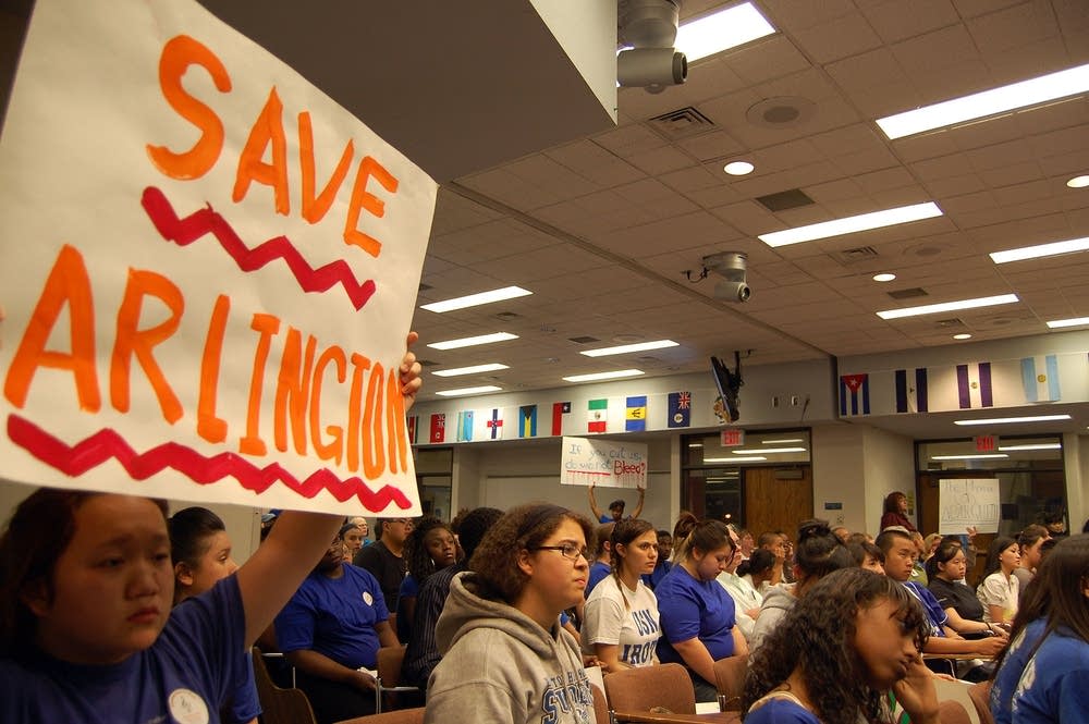 School plan protest