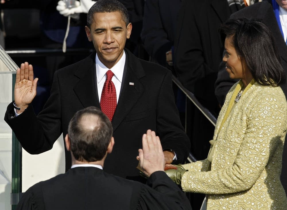 Takes the oath