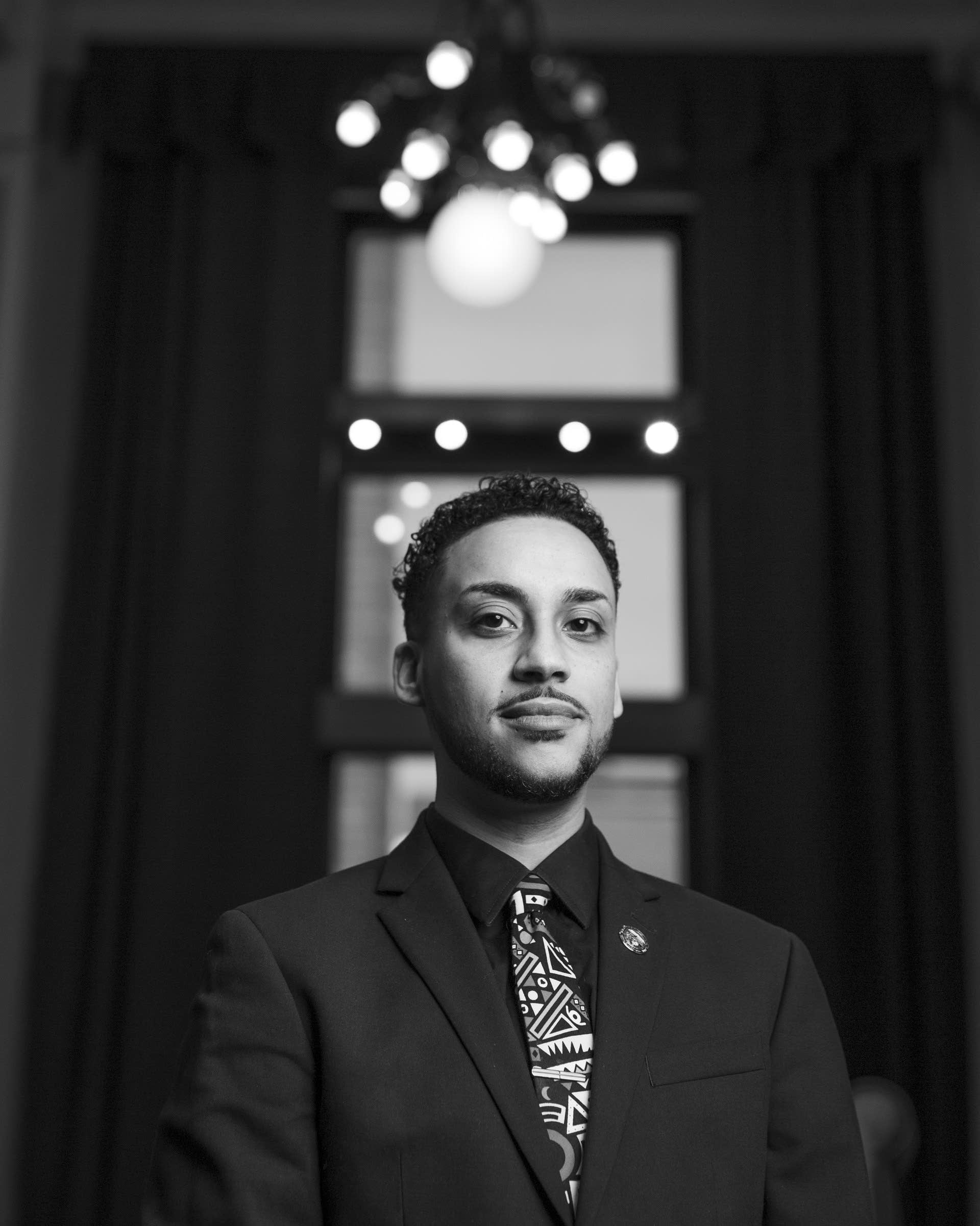 Minneapolis City Council member Phillipe Cunningham at City Hall.