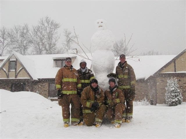 Firefighters in Moorhead took a break