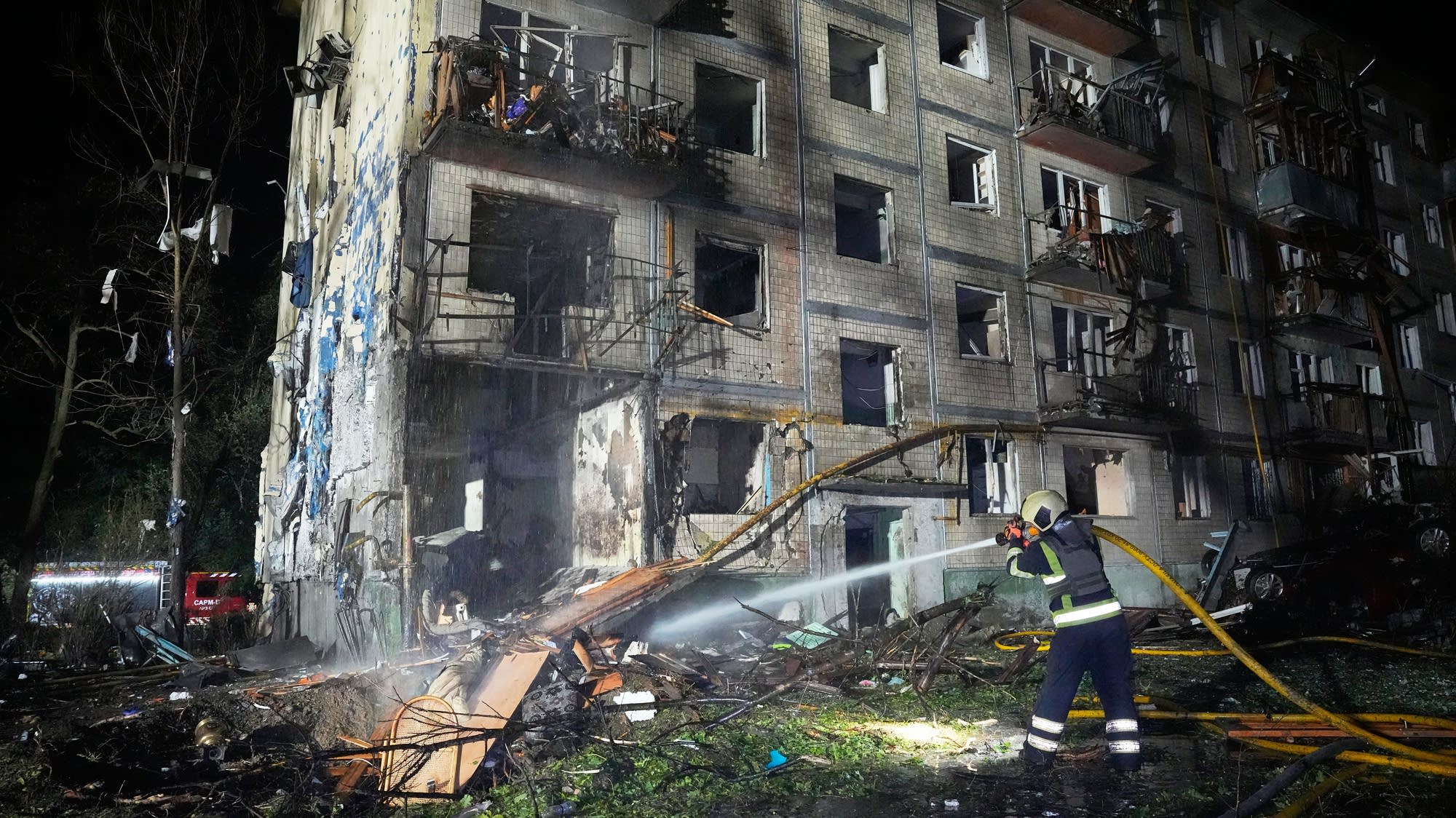Russia hits Ukrainian capital with ballistic missiles and drones, killing at least 9