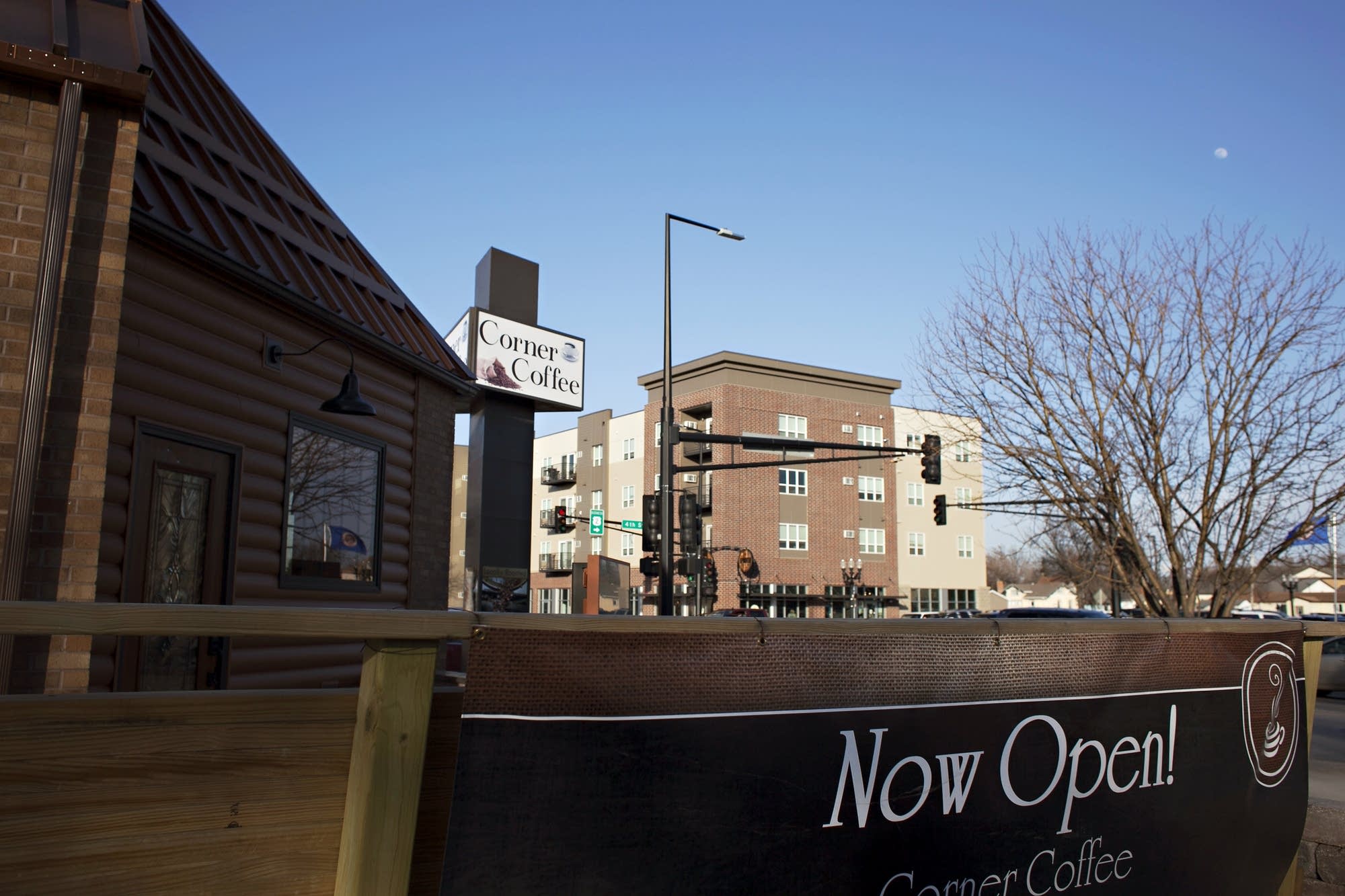 The downtown district in East Grand Forks, Minn