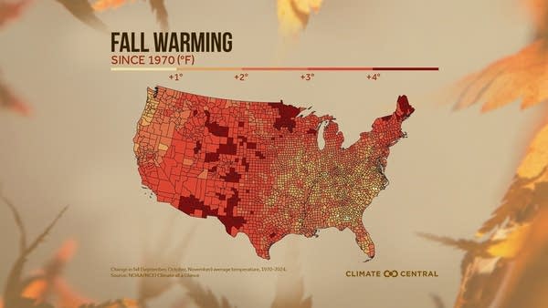 Fall warming in the US