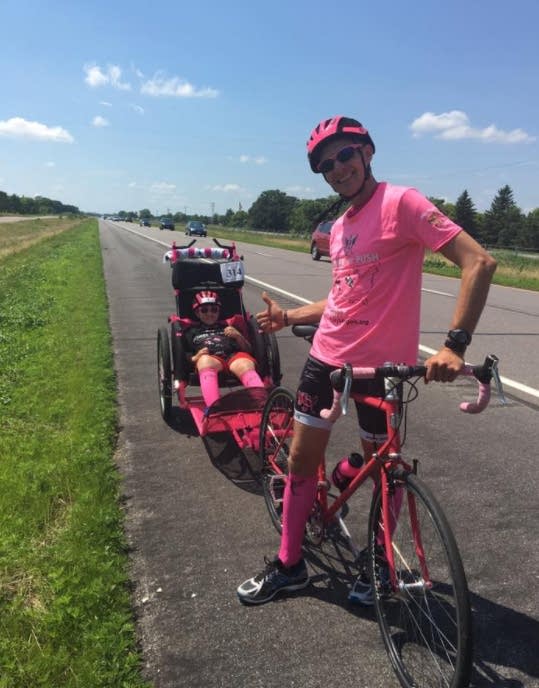 From Moorhead to Louisiana, father pushes son  across America