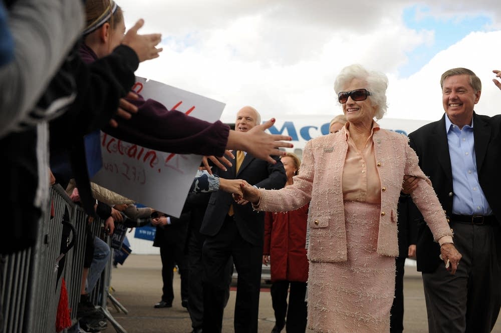 Roberta McCain, mother of Republican pre