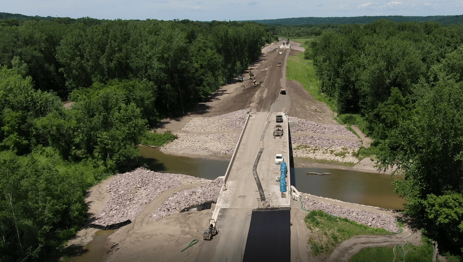 A raised bridge