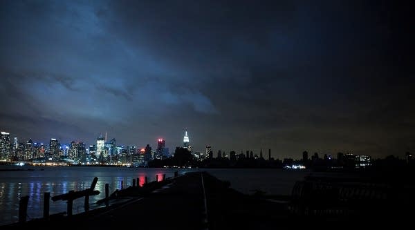 The New York City skyline seen from New Jersey