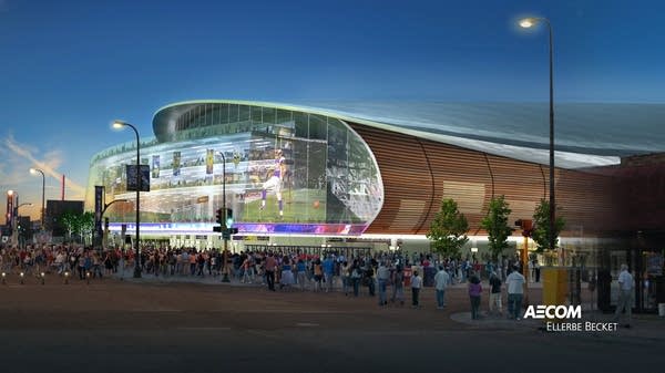 Vikings stadium rendering