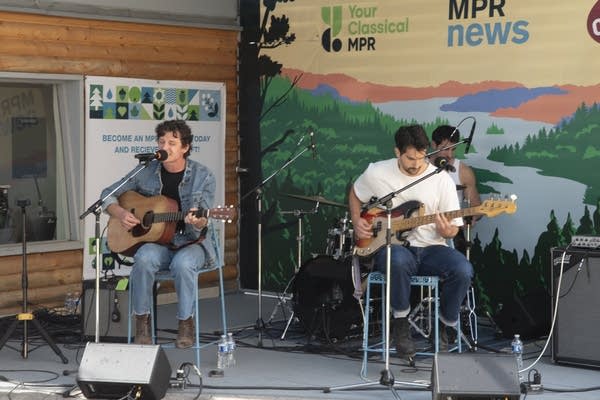 Yam Haus perform at the MPR booth at the Minnesota State Fair
