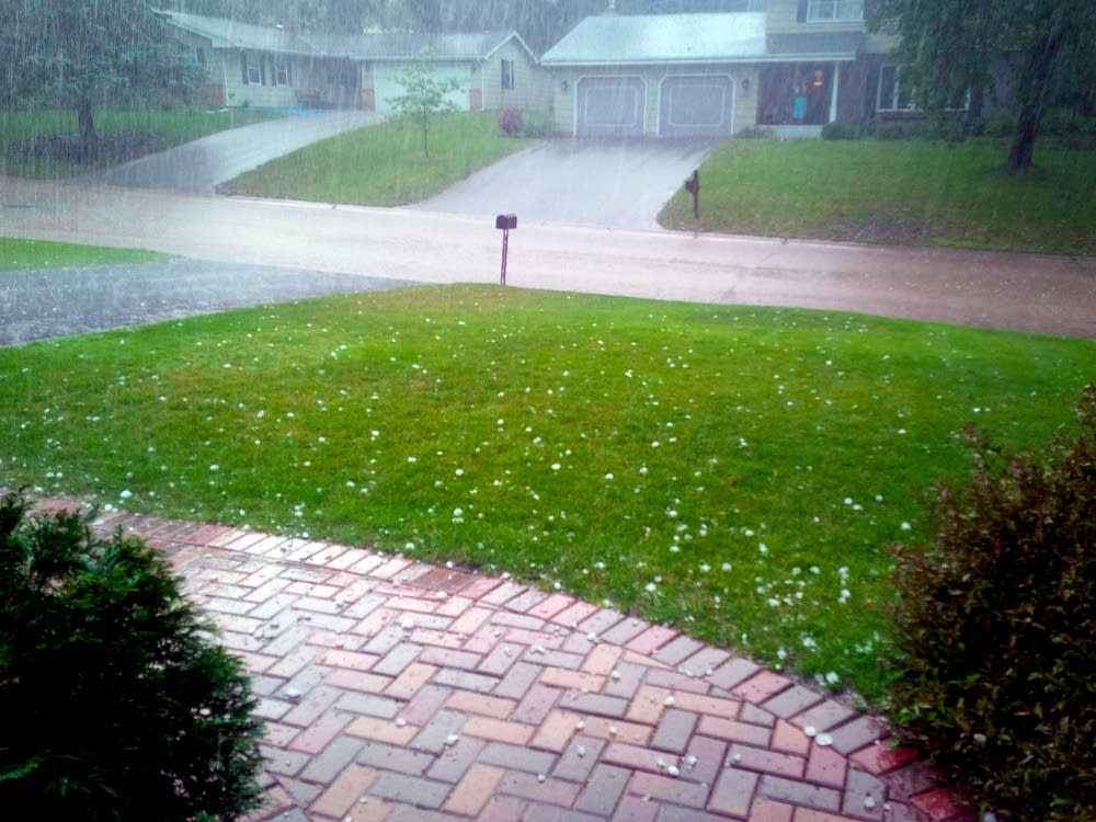 Storms drop hail across Minnesota's midsection MPR News