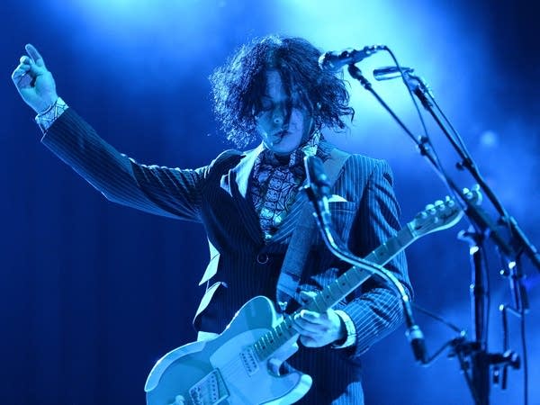 Jack White  performs during the 2014 Bonnaroo Music & Arts Festival on June 14, 2014 in Manchester, Tennessee.