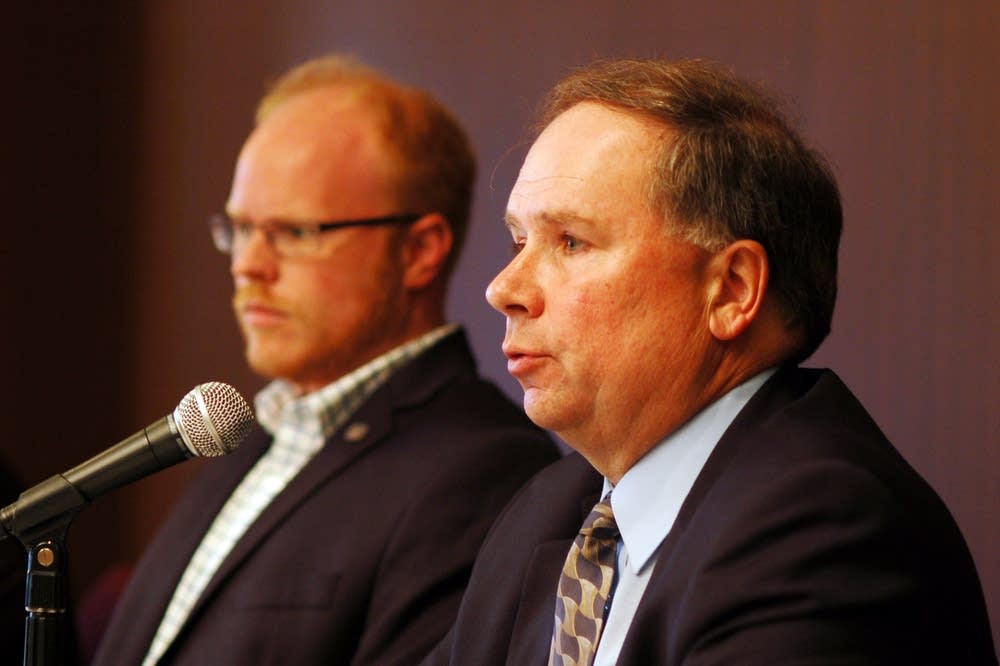 Dorholt, left, and Knoblach