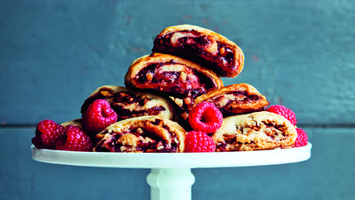 Rugelach with Raspberry Walnut Filling 