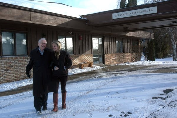 Dr. Lowell Gess and his granddaughter