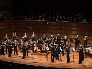 The SPCO onstage at the Ordway's Concert Hall