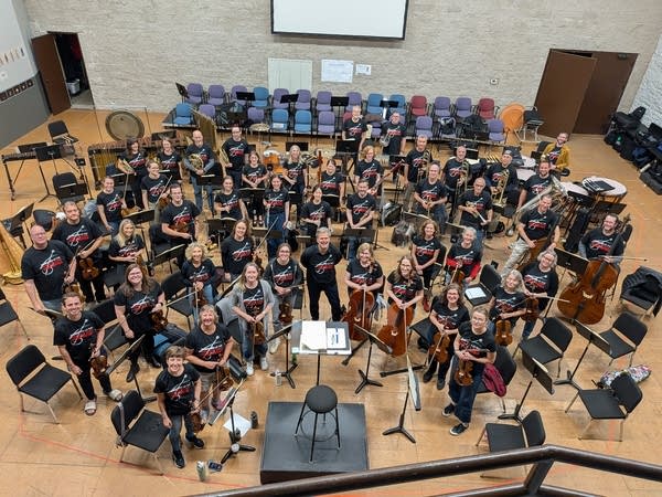 The Minnesota Opera Orchestra at a rehearsal