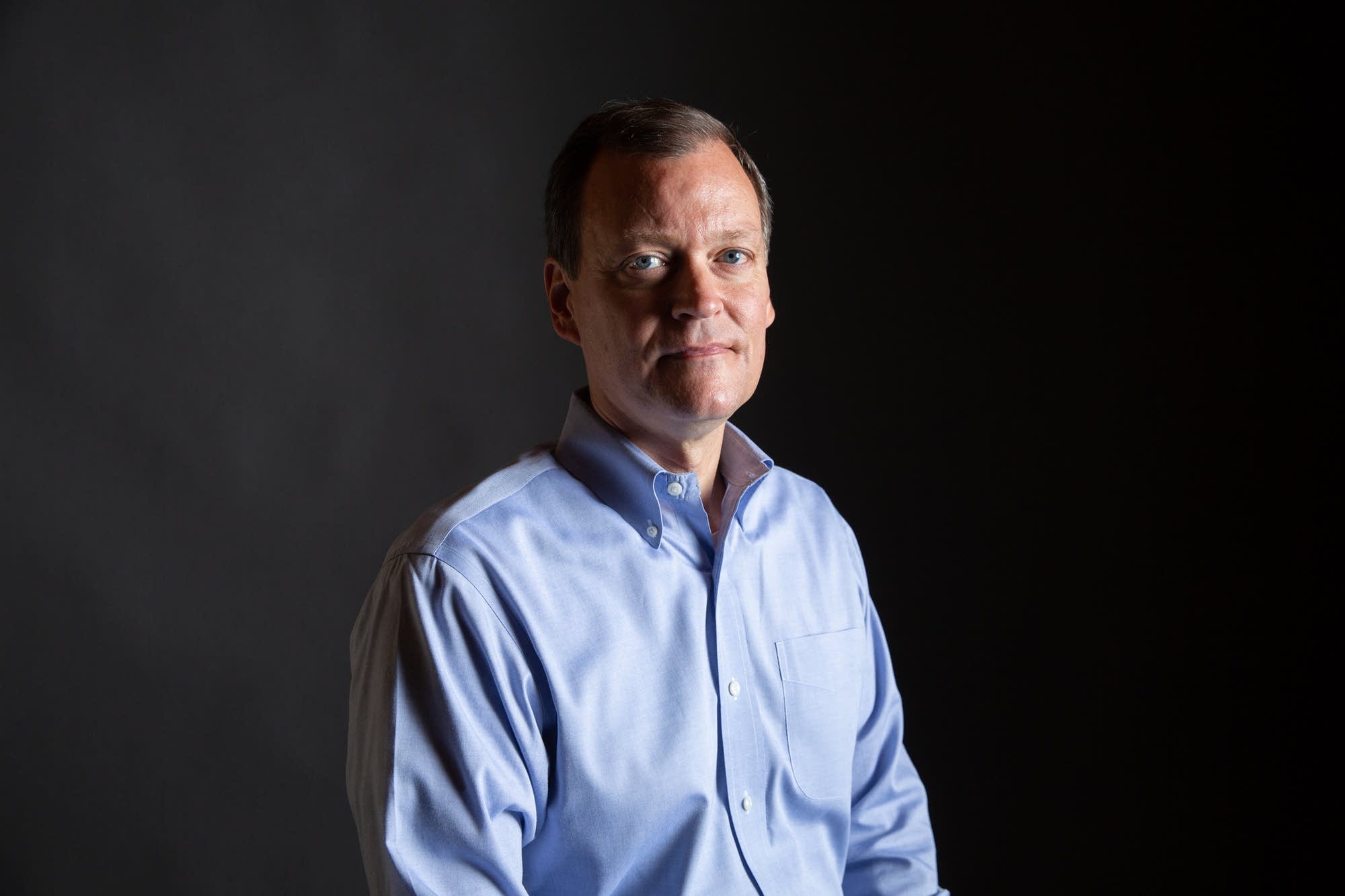 GOP Gubernatorial candidate Jeff Johnson sits for a portrait.