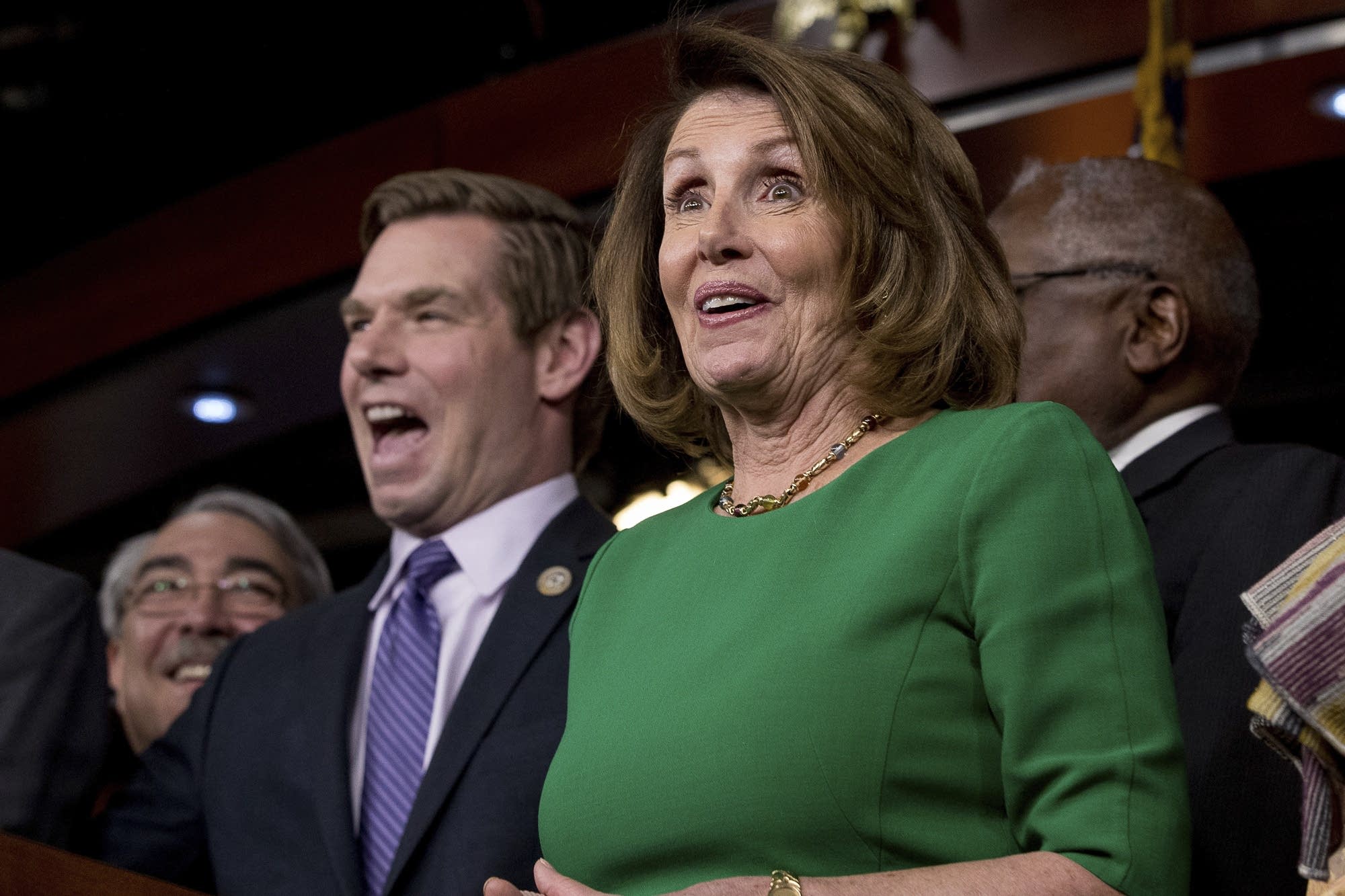 House Minority Leader Nancy Pelosi of Calif., right.