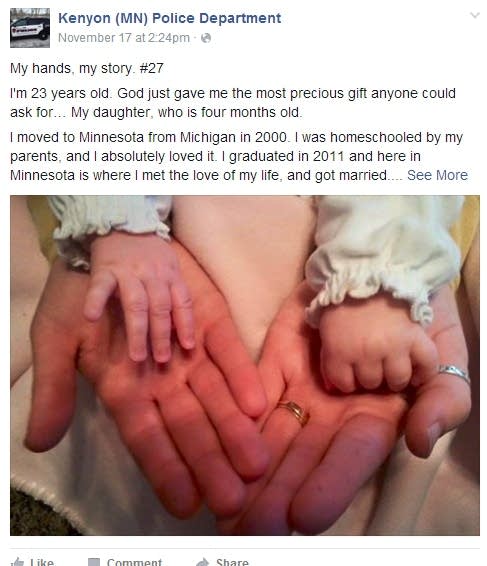 The hands of Kenyon
