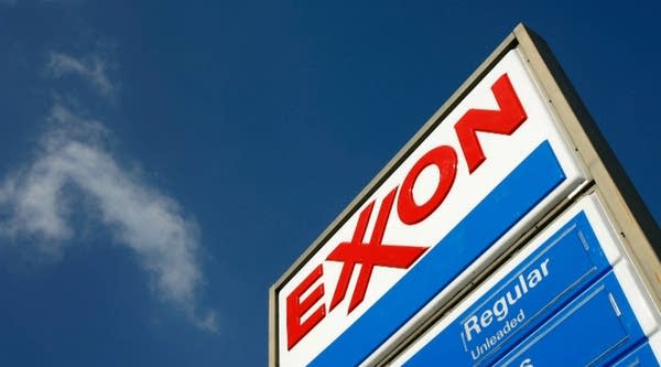 An Exxon gas station in Burbank, California. 