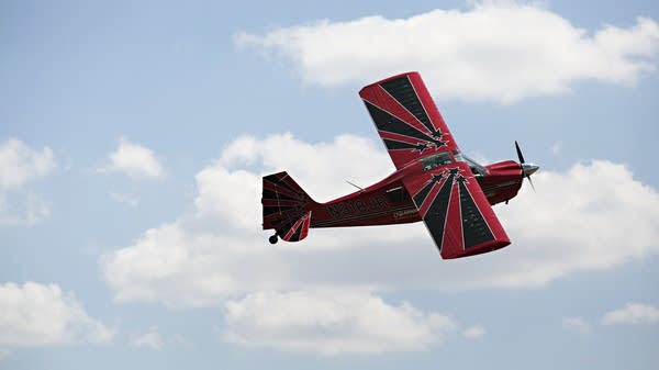 Taking off for a practice flight