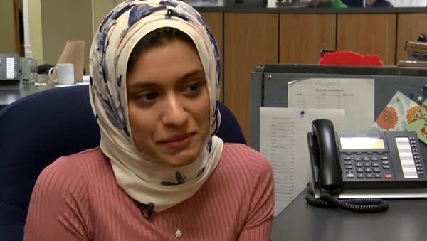 A TV first:  Iowan with a hijab delivers the news