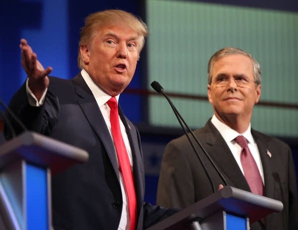 Donald Trump and Jeb Bush