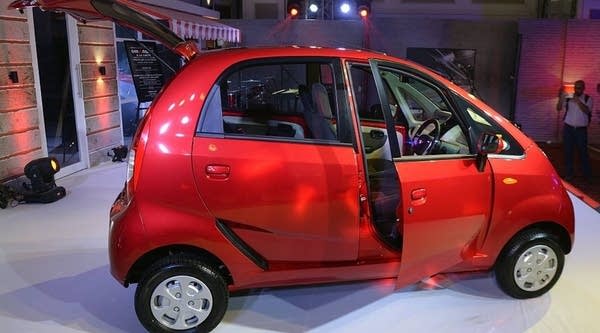 Tata Nano's new GenX car is seen on display during its launch in Mumbai on May 19, 2015. Five new variants of the GenX Nano were launched in India, after the debacle involving former incarnations of the Nano, billed as the world's cheapest car, when it flopped following its launch in 2009 partly due to a poor safety record and lacklustre marketing.