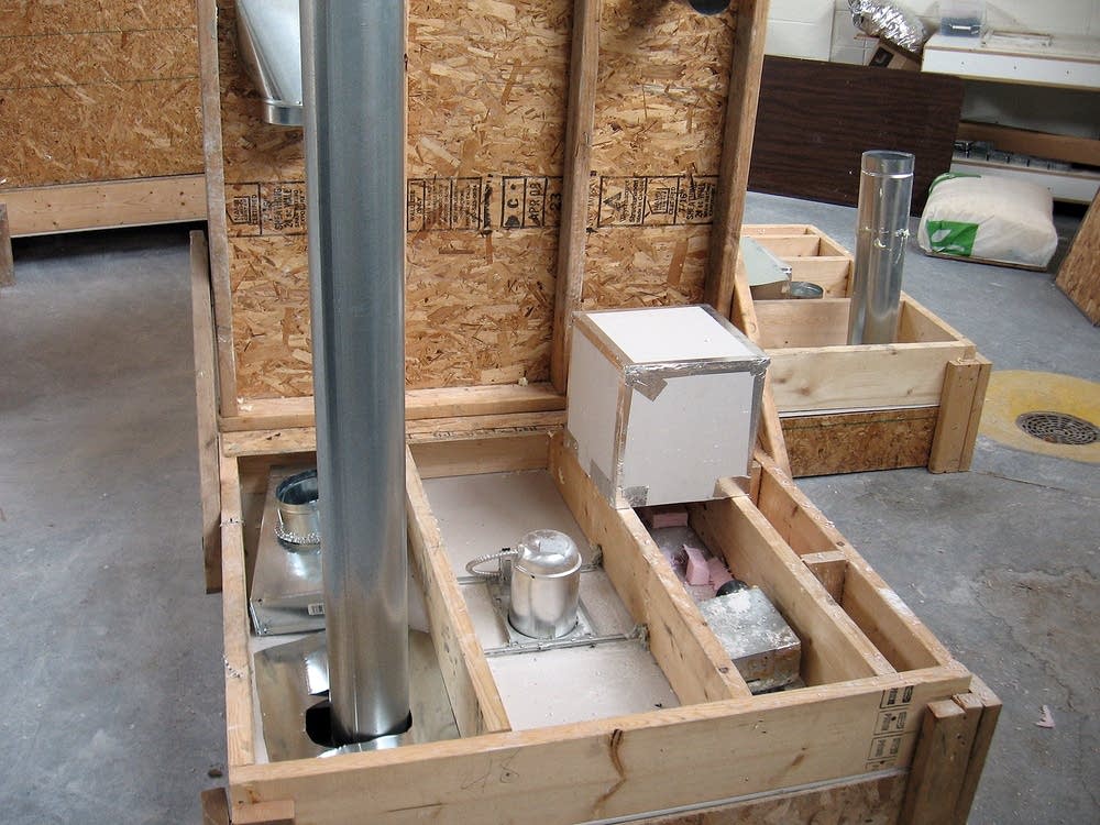 Attic insulation mock-up