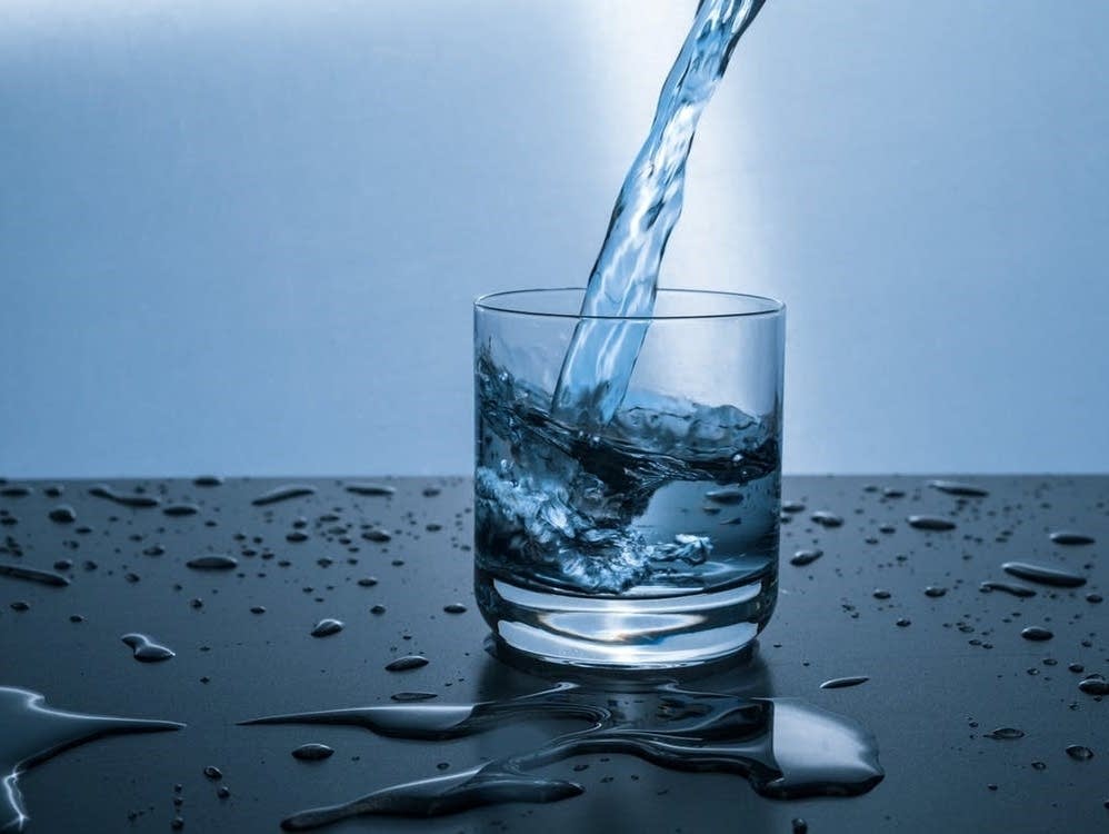 Water in a glass