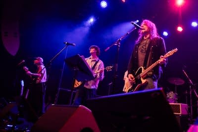 people performing on stage