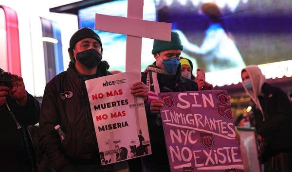 The new immigration bill includes protections for immigrant workers against exploitation. Above, marchers calling for economic relief and immigration reform in New York City in January. 