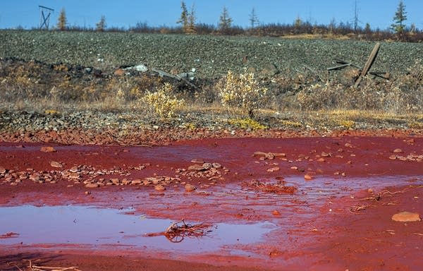 A Siberian river has mysteriously turned blood red