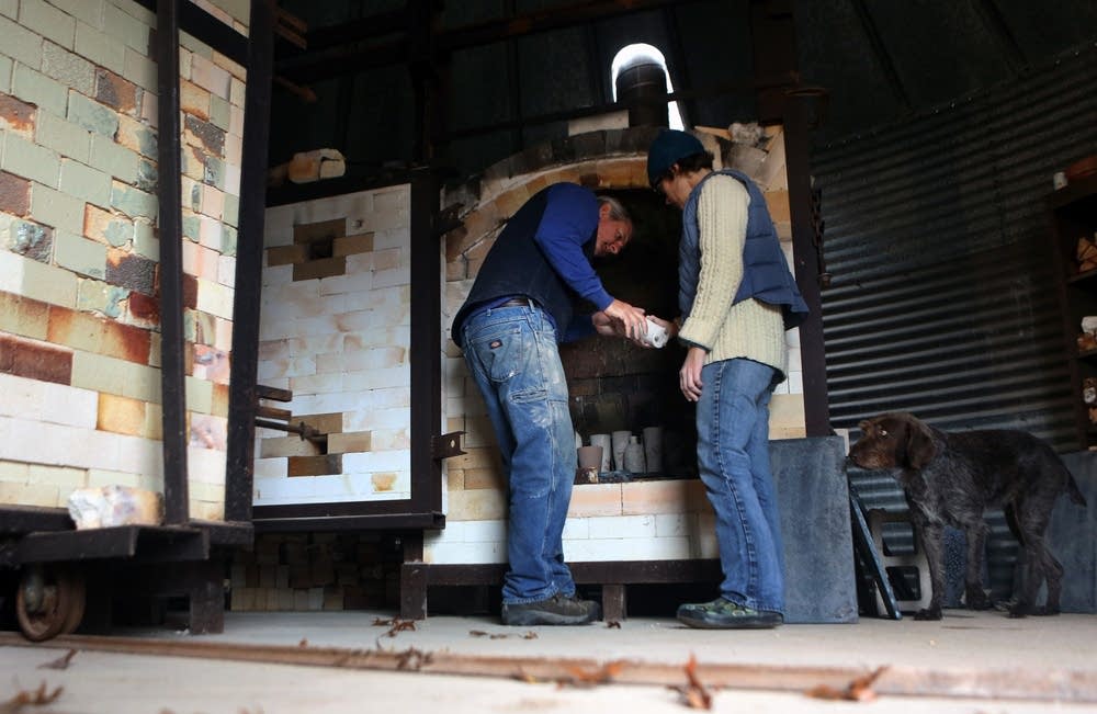 Loading the kiln