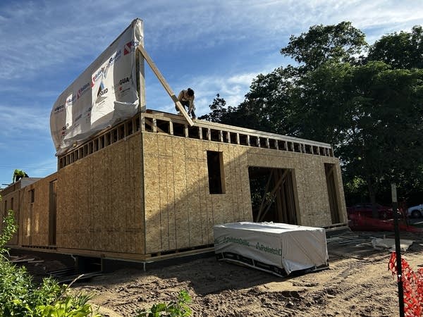 Walls in a house go up