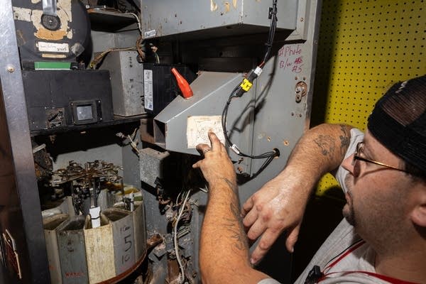 man performing maintenance 