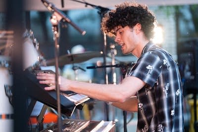 the band room3 performing on stage