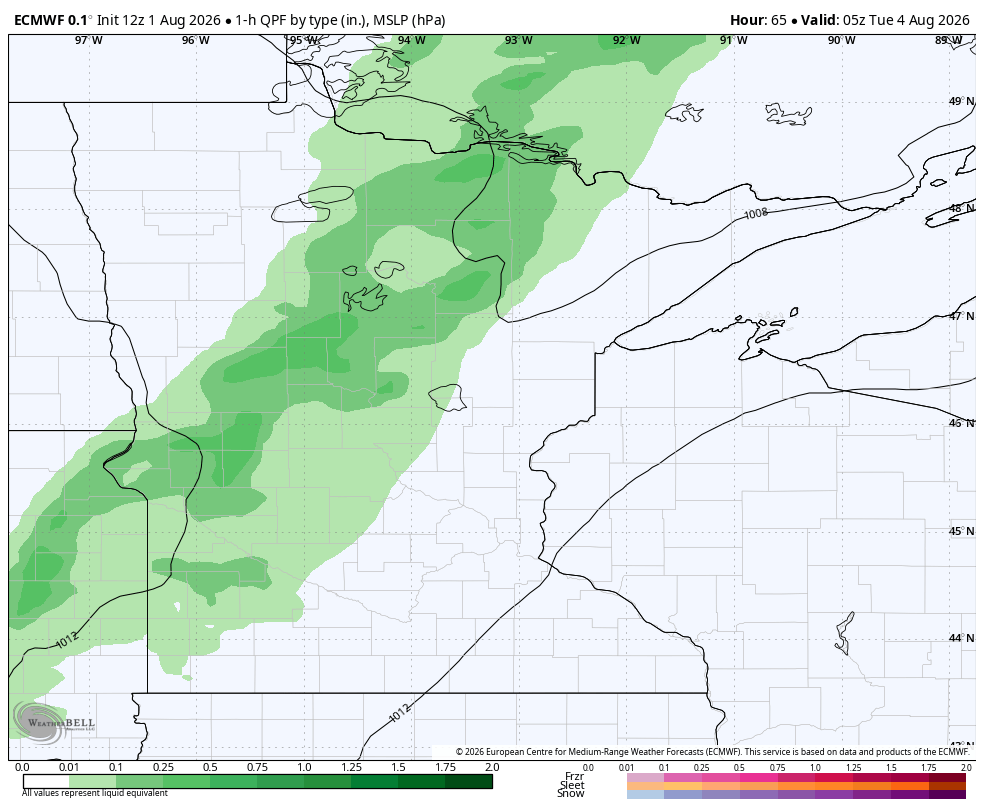 Storms for Monday night