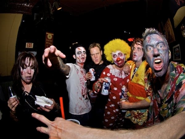 Revelers at the 2010 Zombie Pub Crawl.