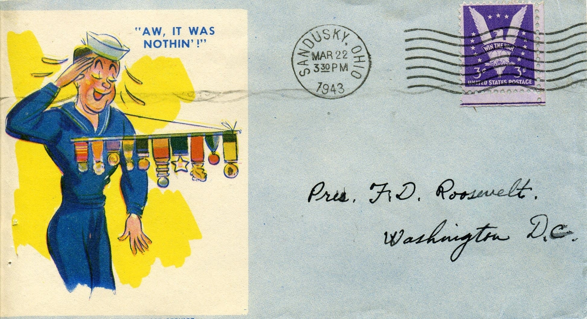 Envelopes and cards sent to the Roosevelt White House APM Reports