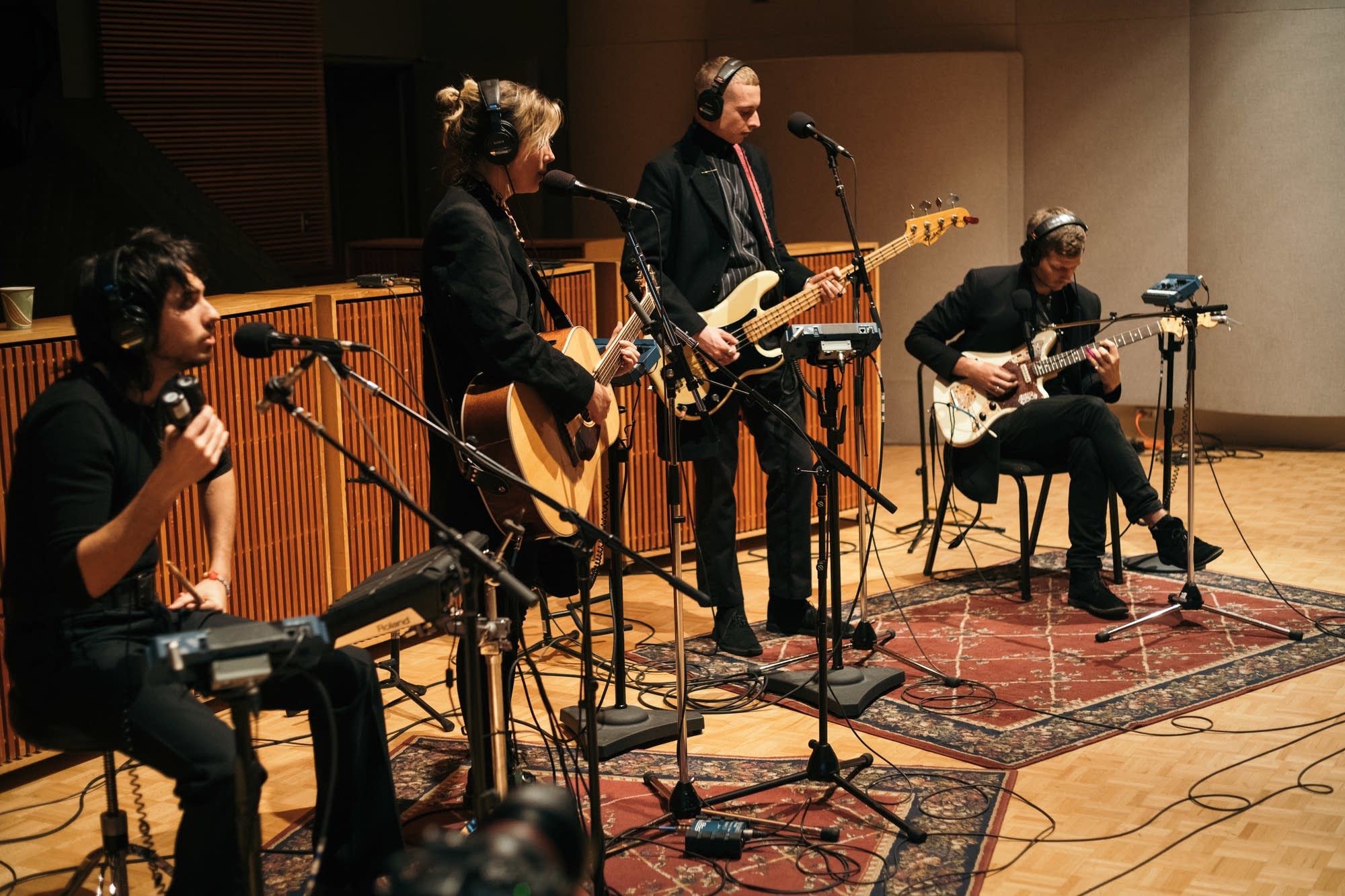 Wolf Alice perform a coffeehouse-style set in The Current studio