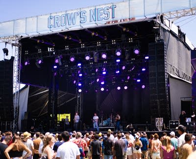 Pat Kennedy performing on stage
