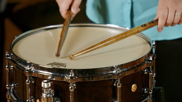 Class Notes thumbnail for a Beginning Band lesson. Includes percussionist Eri Isomura of the Minnesota Winds.